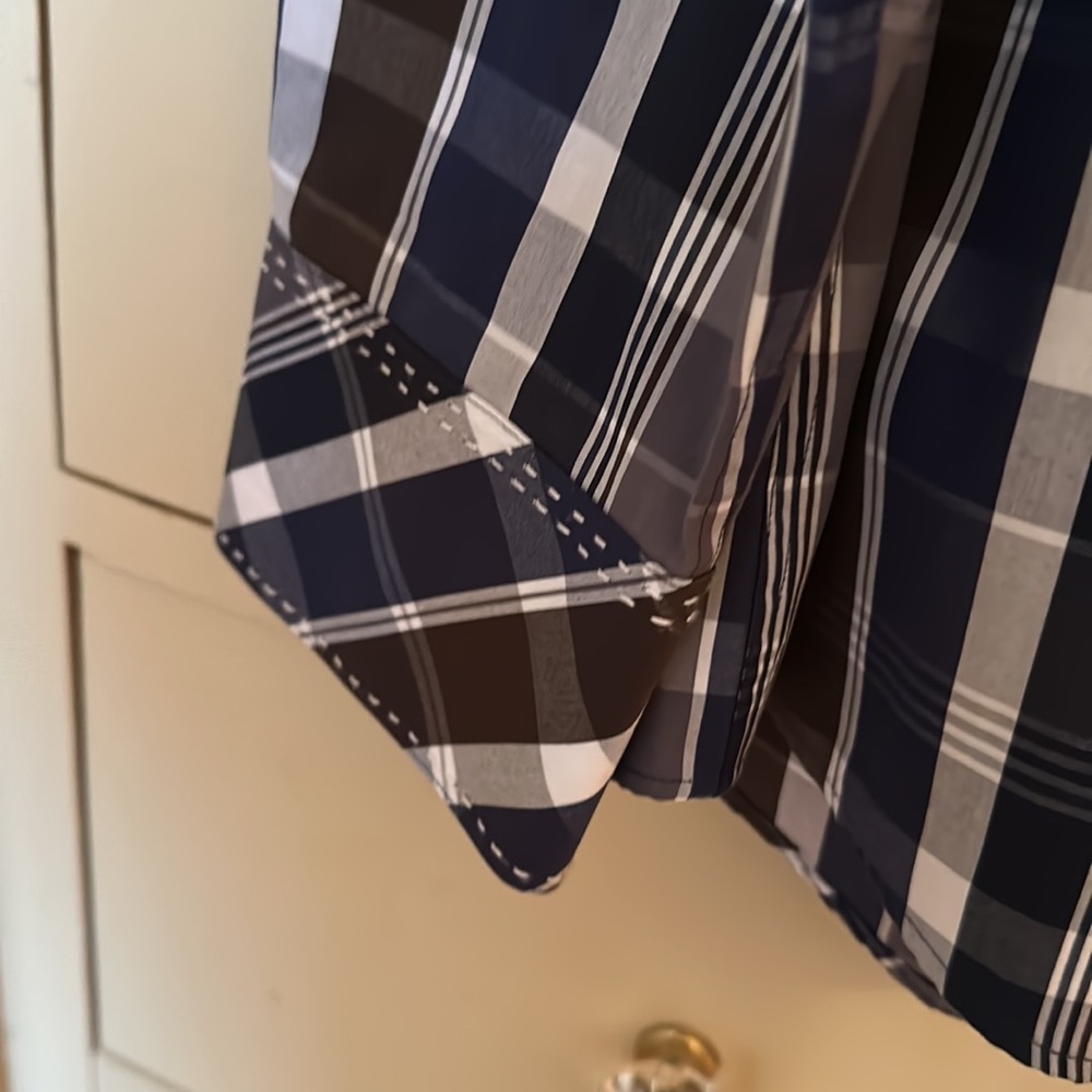 Zagiri Mens Buttondown Blues, Browns, White Stitching BEAUTIFUL XL - Picture 4 of 9